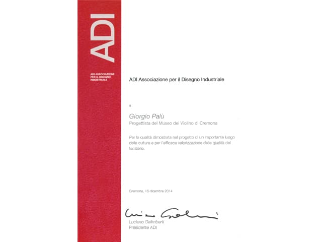 Premio Per Il Progetto Del Museo Del Violino Di Cremona